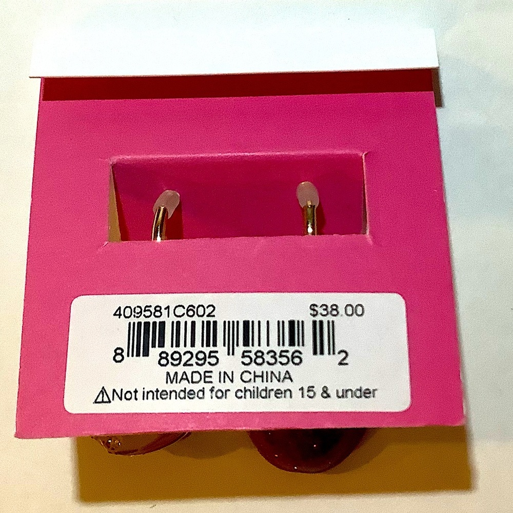 Betsey Johnson Back To School Apple Mismatched Earrings New - Picture 3 of 4